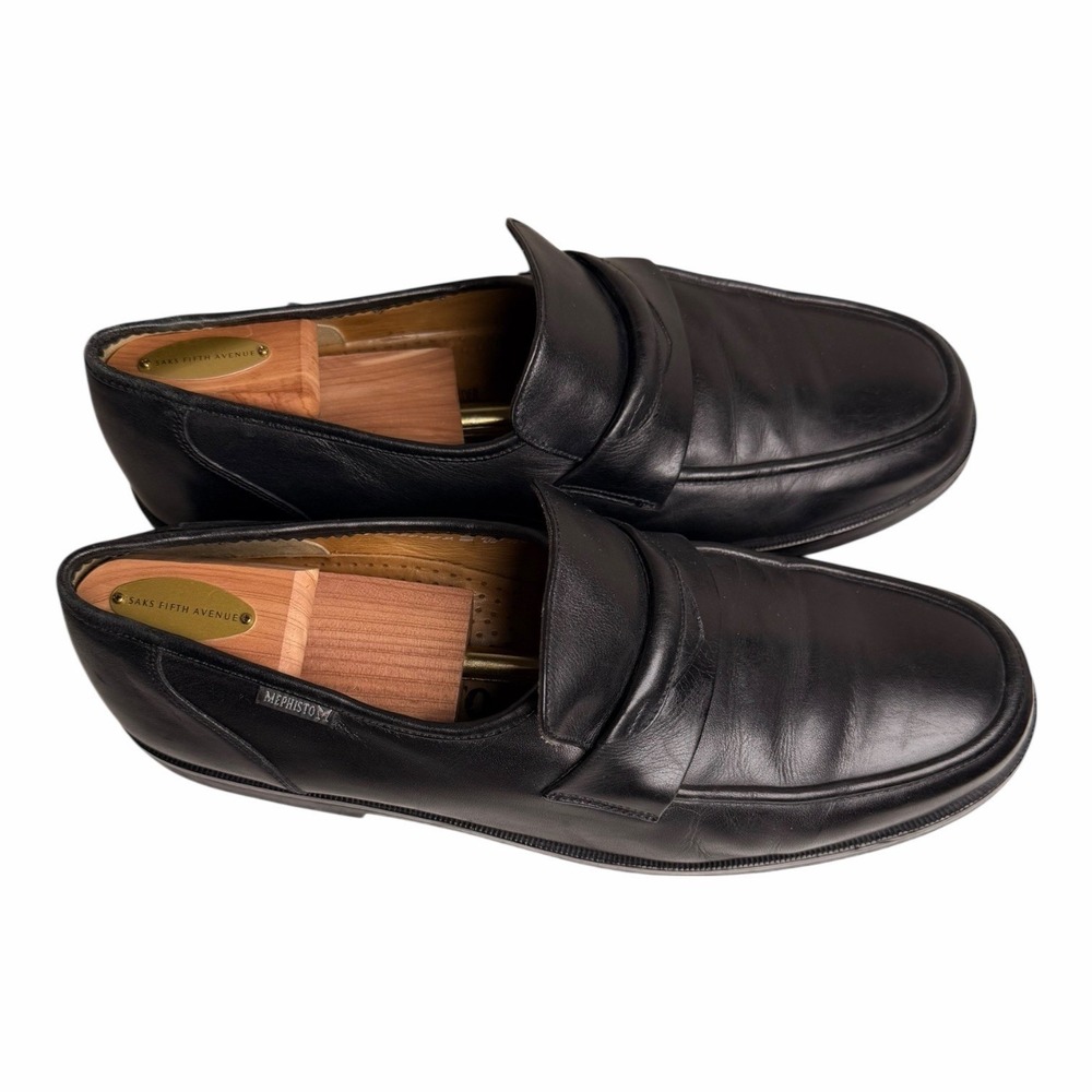Mephisto Kurtis Hopper Men’s 11.5 Black Leather Penny Loafers Comfort - Picture 12 of 15